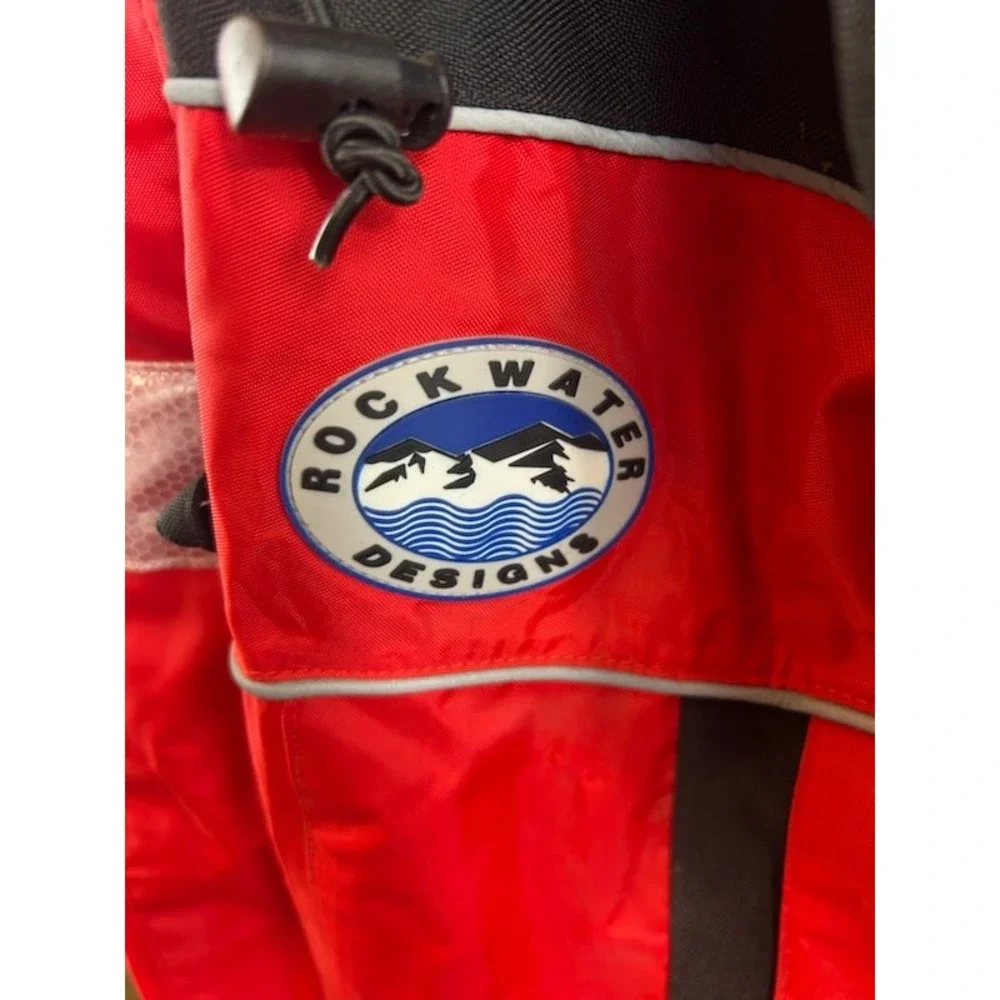 Rockwater Designs Mens‎ Red Black Motorcycle Jacket Coat Size Medium